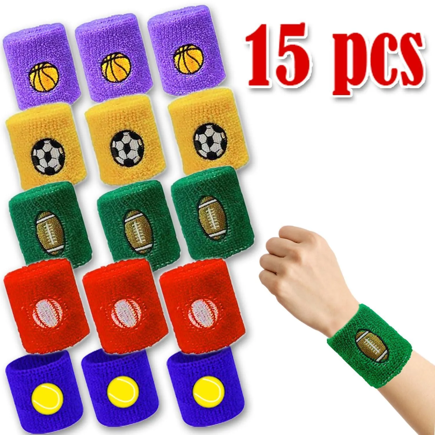 210 Pcs Sports Party Favors for Kids with Golden Winner Awards Medals Wristbands