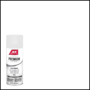 Ace Premium Satin White Paint   Primer Enamel Spray 12 oz