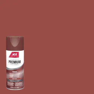 Ace Premium Smooth Red Oxide Paint   Primer Enamel Spray 12 oz