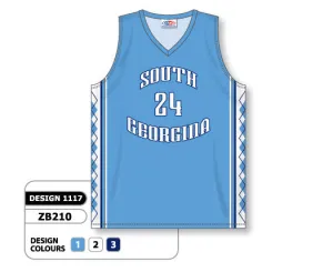 Athletic Knit Custom Sublimated Basketball Jersey Design 1117