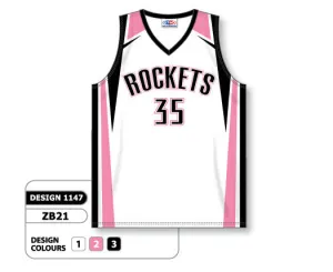 Athletic Knit Custom Sublimated Basketball Jersey Design 1147