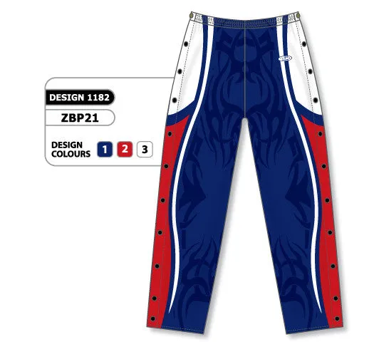 Athletic Knit Custom Sublimated Basketball Warm Up Pant Design 1182