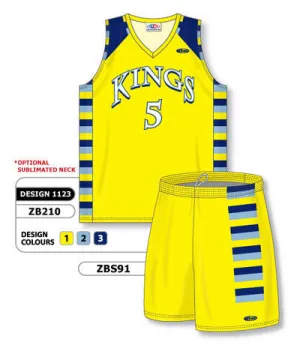 Athletic Knit Custom Sublimated Matching Basketball Uniform Set Design 1123