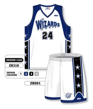 Athletic Knit Custom Sublimated Matching Basketball Uniform Set Design 1163