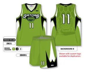 Athletic Knit Custom Sublimated Matching Basketball Uniform Set Design W1108