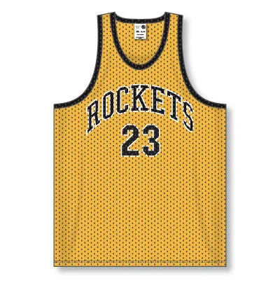 Athletic Knit Polymesh Tank Style Basketball Jersey