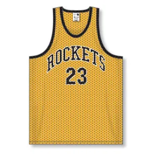 Athletic Knit Polymesh Tank Style Basketball Jersey