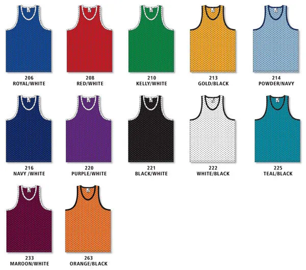 Athletic Knit Polymesh Tank Style Basketball Jersey