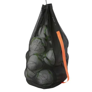 Bag for 16 balls black KIPSTA, black/charcoal gray