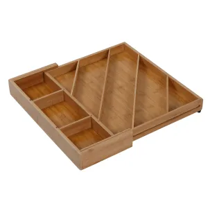 Bamboo Diagonal Drawer Organizer