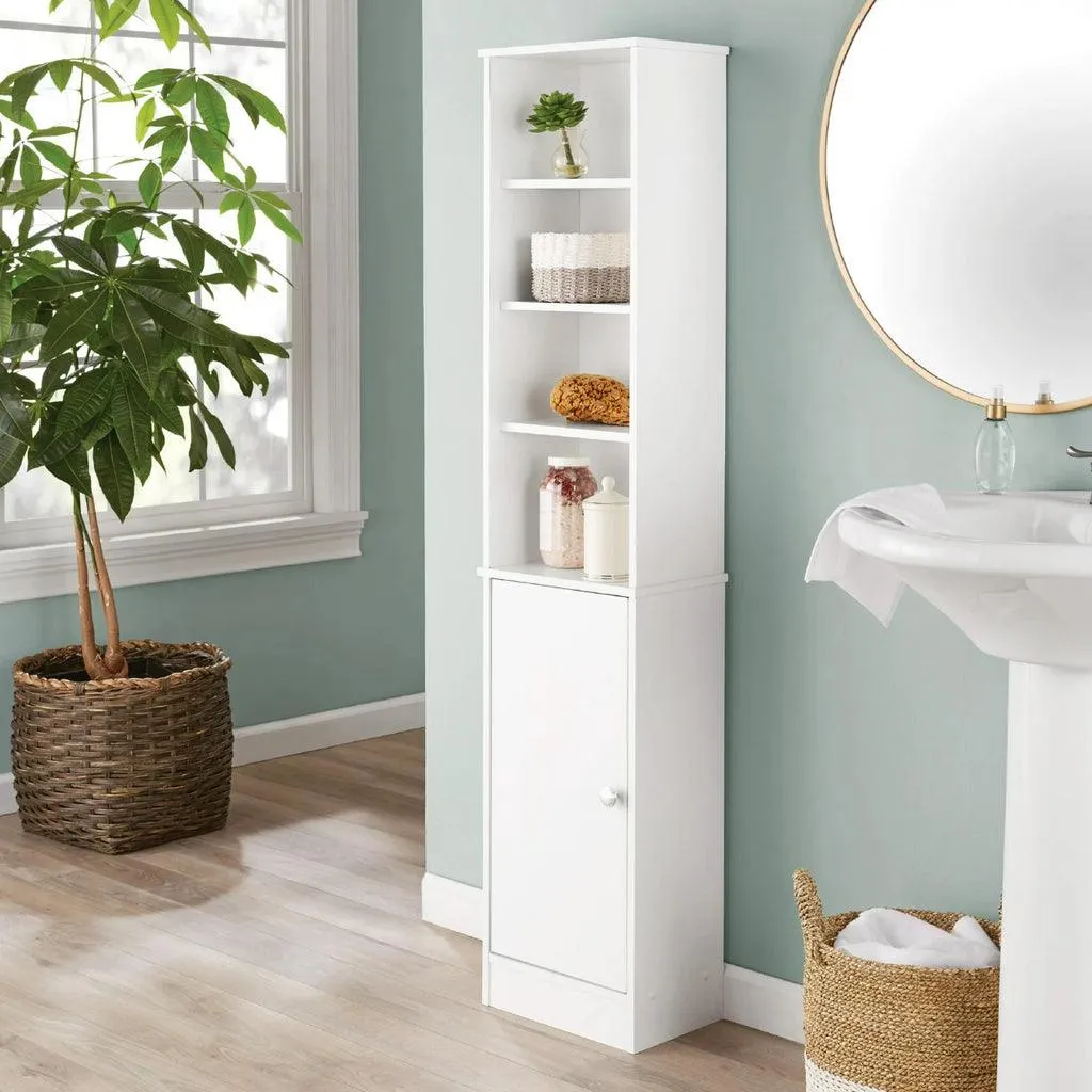 Bathroom Cabinet Side Cupboard Storage Organizer Unit