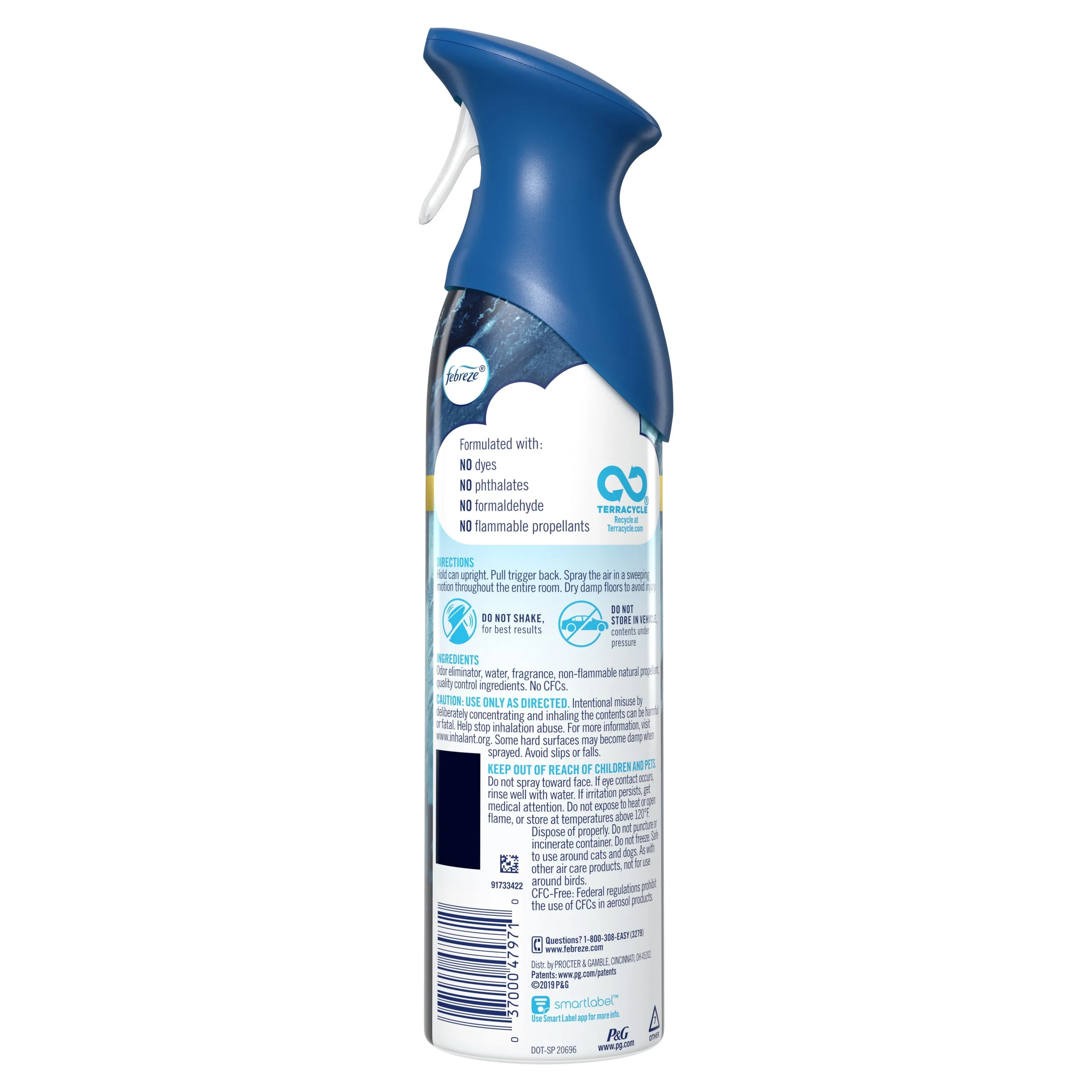 Febreze Odor-Fighting Air Freshener, Ocean, 8.8 fl oz