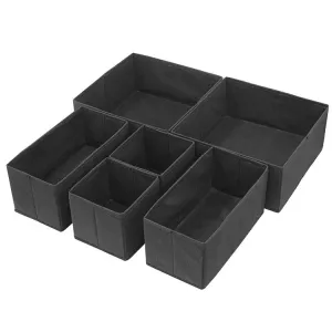 Foldable Cloth Storage Box Divider for Underwear (Set of 6)