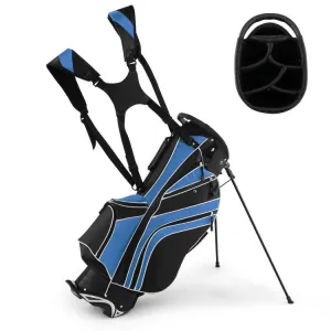 Golf Stand Cart Bag with 6-Way Divider Carry Pockets