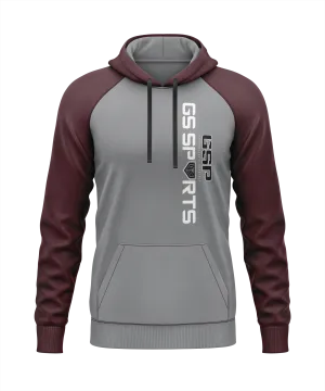 GS Sports Vertical 2 Tone Fleece Hoodie