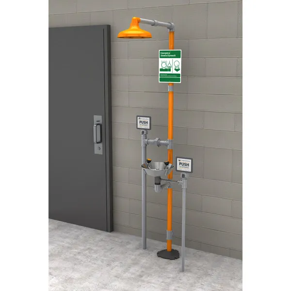 Guardian GFR1902 Freeze-Resistant Safety Station with Eyewash