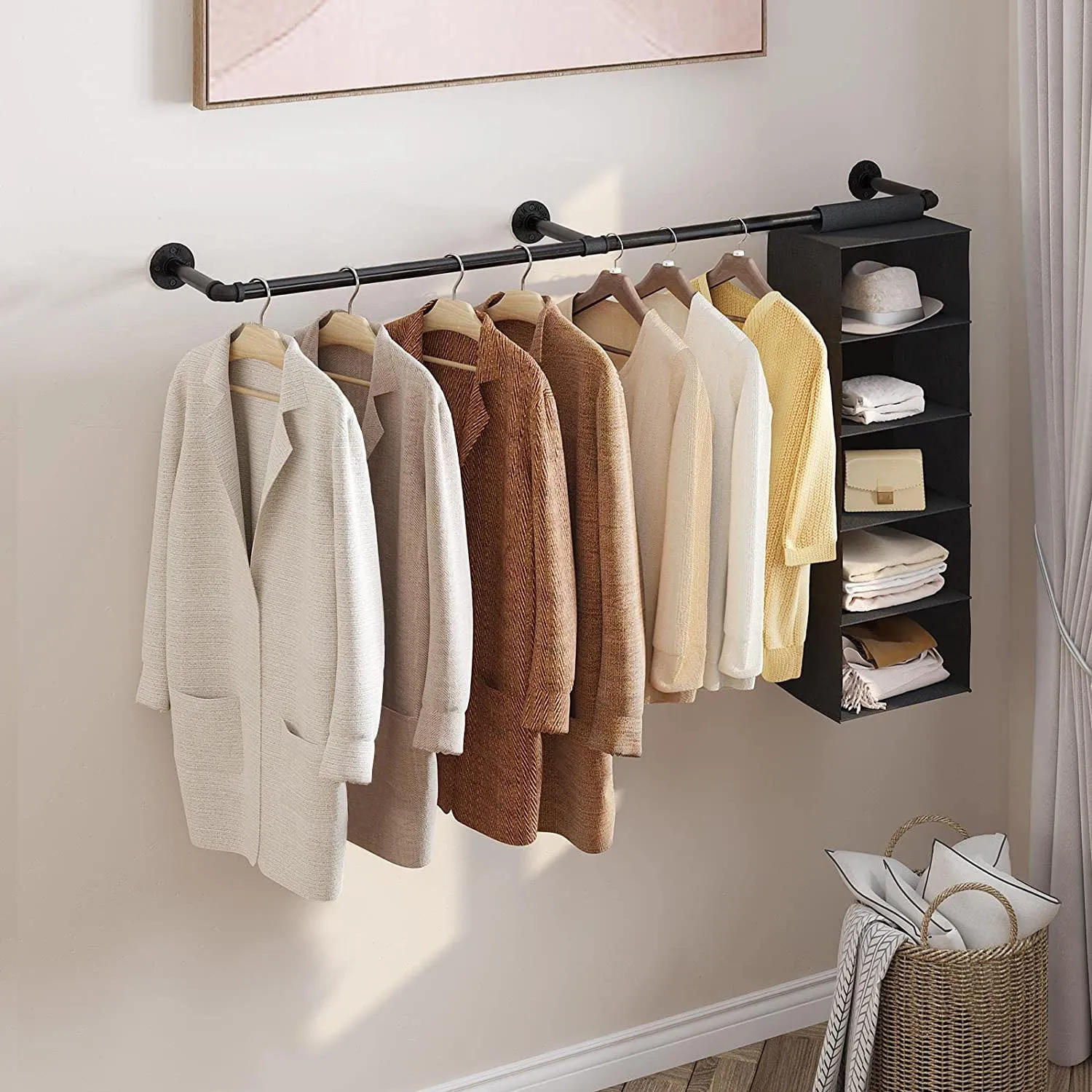 Industrial Pipe Clothes Rack-220CM