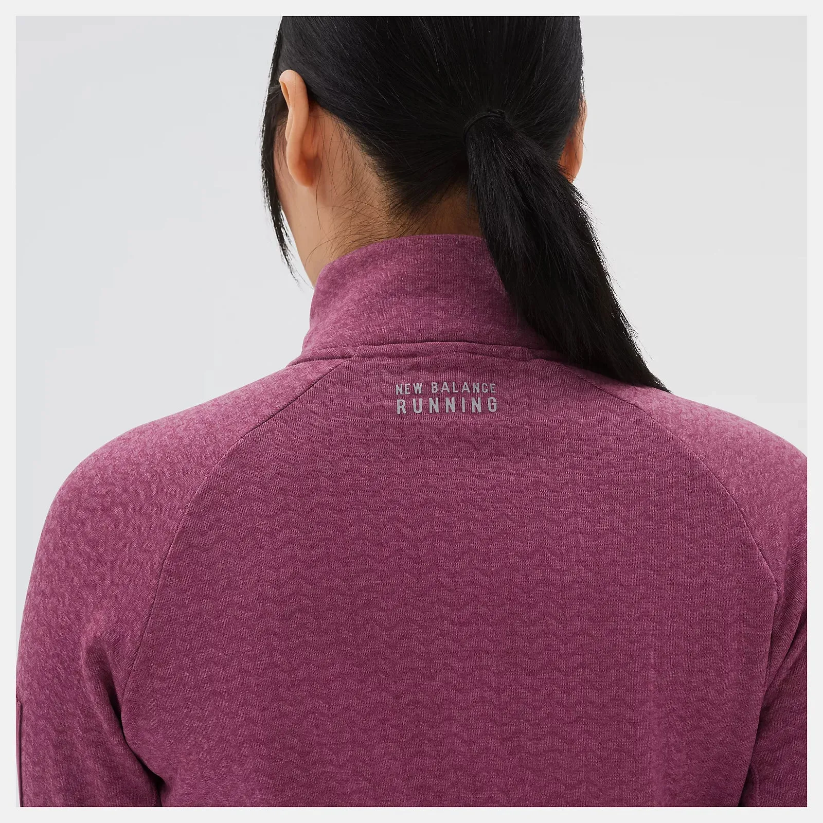 New Balance | Heat Grid Half-Zip | Women's | Raisin Heather