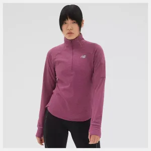 New Balance | Heat Grid Half-Zip | Women's | Raisin Heather