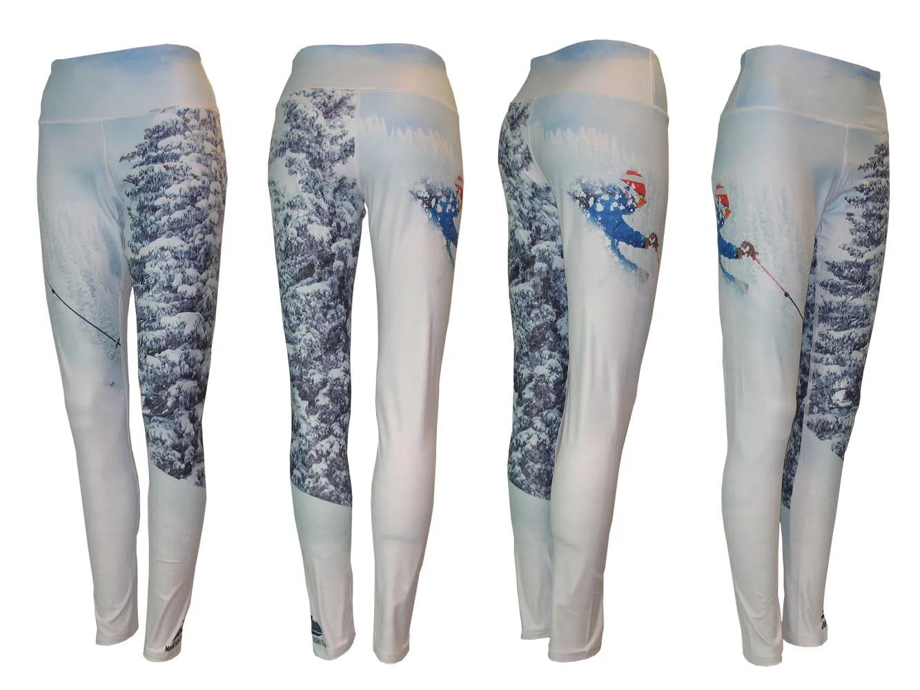 Pow Mountain Print Patterned All Sport Leggings