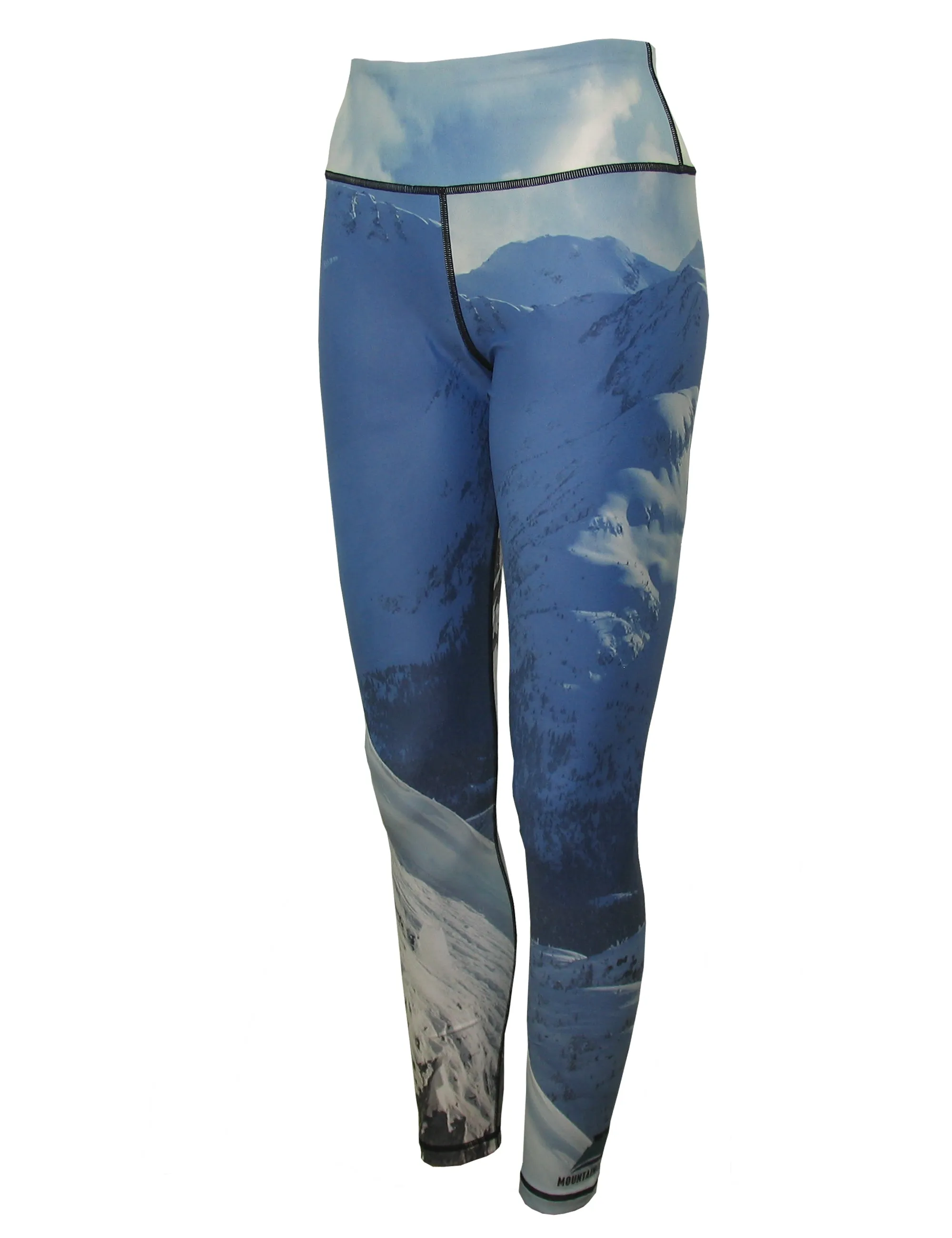 Snowboarder#2 Mountain Print Patterned All Sport Leggings