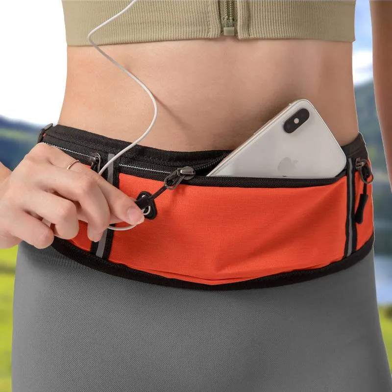 Sports and Running waist Bag with Reflective Strip , Adjustable , waterproof  unisex bag