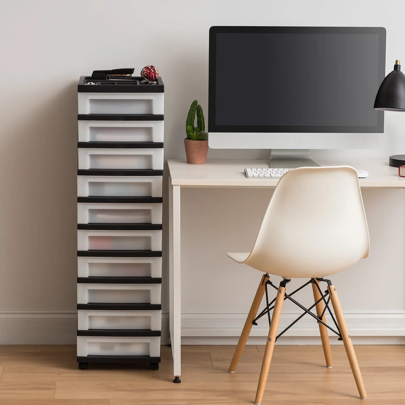 Storage Drawer Cart with Organizer Top - 10 Drawer