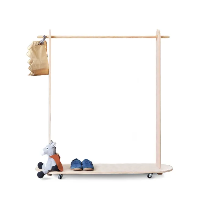 Wooden Clothing Rack · One Rack without Hangers